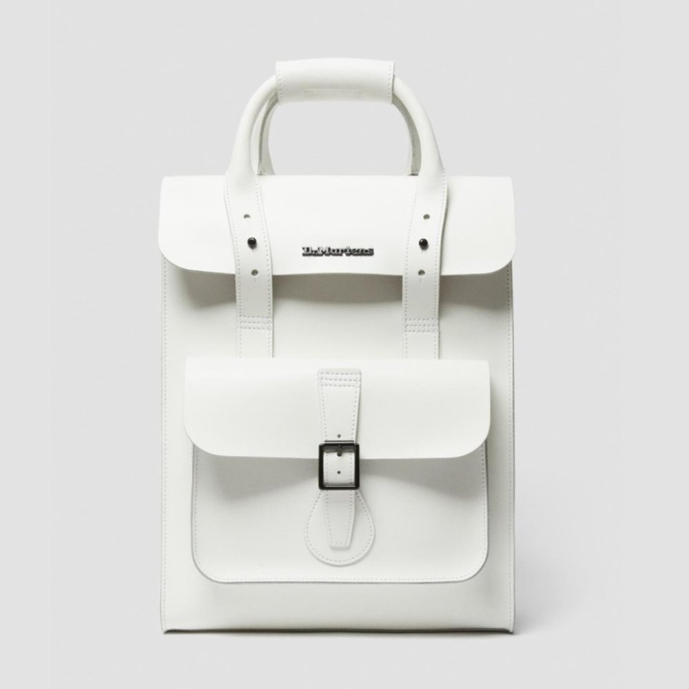 Dr. Martens WHITE Leather Backpack